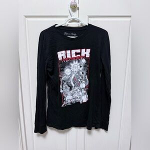 Cartoon Network Black Rick and Morty Long Sleeve Tee